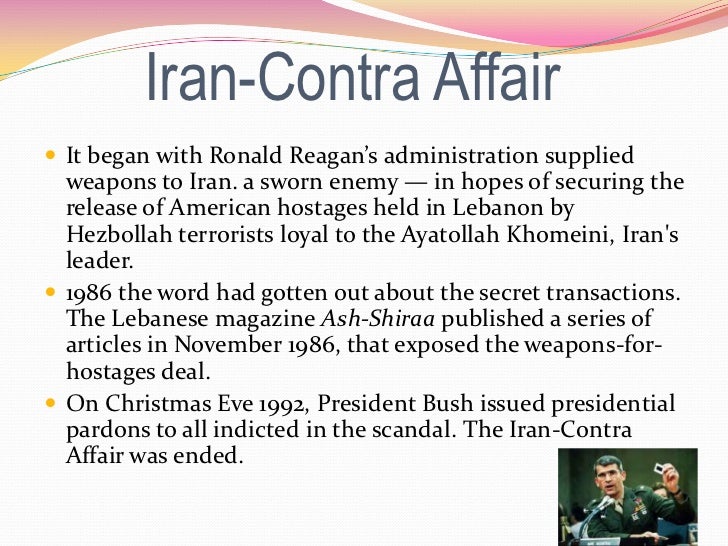affare iran contras and crack